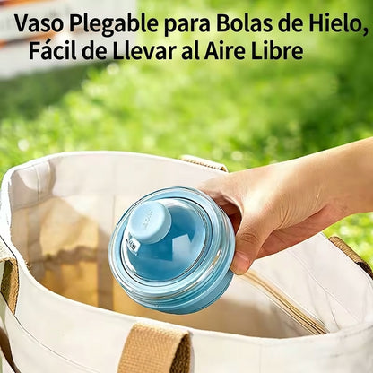 IceFoldZ | Botella Plegable 2 en 1 con Molde de Hielo